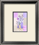 Floral with Modern Vases Print by Josephine French