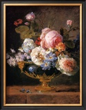 Fleurs dans un Vase de Porceleine Bleue, c.1780 Poster by Anne Vallayer-coster