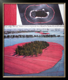 Surrounded Islands, Project for Biscane Bay, Greater Miami, Collage in Two Parts Prints by Christo 