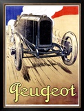 Peugeot, 1919 Framed Giclee Print by René Vincent