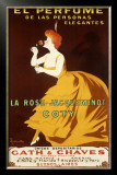La Rose Jacqueminot Coty Framed Giclee Print by Leonetto Cappiello