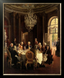 Die Tafelrunde Art by Adolph Von Menzel