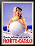 Monte Carlo, Quelle Joie Framed Giclee Print by Louis Icart