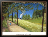 The Train in the Horizon Art by Gabrielle Münter