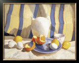 Pitcher with Eggs and Oranges Prints by Saladino 