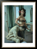 Pin-Up Girl: Casa Bahama Motel Room Framed Giclee Print by Richie Fahey