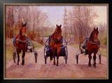 Winter Training Framed Giclee Print by Joan Macintyre