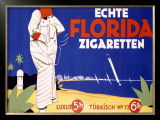 Echte Florida Zigaretten Framed Giclee Print by Langenberg 
