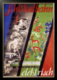 Sihlthalbahn Elektrisch Framed Giclee Print by Morach 
