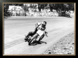 Steve Eklund Flat Track San Jose Mile Framed Giclee Print by Jerry Smith