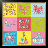 Girls Rock 9 Patch Print by Peter Horjus