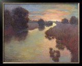 Evening Wetlands Posters by Mary Jean Weber