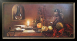 Stilleben mit Kerze Art by F. Wanner