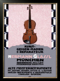 Hermann Glassl Violin Maker Framed Giclee Print