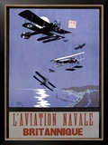 L'Aviation Navale, Britannique Framed Giclee Print by Nancy Smith