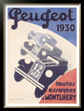Peugeot Framed Giclee Print by A. N. Girard