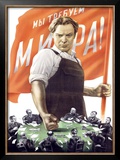 Soviet Communist Poster Framed Giclee Print by Victor Koretsky