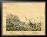 Comparative View of the Heights of the Principal Mountains in the World, c.1816 Framed Giclee Print by Charles Smith