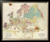 Geological Map of Europe, c.1856 Framed Giclee Print by Sir Roderick Impey Murchison
