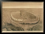 Bird's Eye View of the Black Hills, c.1879 Framed Giclee Print by Henry Newton