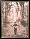 Lady Balancing Branch Poster by Bruce Weber