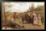 Sunday Morning Poster by Jennie Augusta Brownscombe
