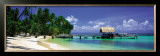 Beach and Jetty with Boat, Pigeon Point, Tobago, Caribbean Prints by Tom Mackie