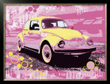 Vintage Beetle Art by Michael Cheung