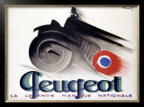 Peugeot Framed Giclee Print by Charles Loupot