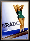 Grado Framed Giclee Print by Marcello Dudovich