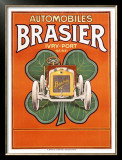 Autos Brasier Framed Giclee Print by Houtte 