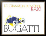 Bugatti: Le Champion Du Monde Limited Edition Framed Print by Ernst Deutsch-dryden