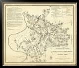 Civil Wat Battlefields In Front of Nashville, c.1866 Framed Giclee Print by M. Peseux