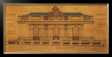 Grand Central Façade Print by Roger Vilar