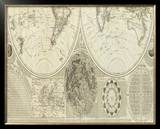 General Map of the World, or Terraqueous Globe, c.1787 Framed Giclee Print by Samuel Dunn