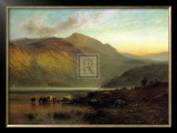 Stronachlacher, a Drink Before Sunset Prints by Alfred Fontville de Breanski