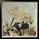 Antiqued Floral and Sky II Print by Megan Meagher