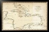 Map of the West Indies, c.1794 Framed Giclee Print by Jedidiah Morse
