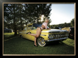 50's Pin-Up Girl Framed Giclee Print by David Perry