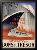 Bons du Tresor Framed Giclee Print by Robert Falcucci
