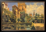 Jardines del Alcazar de Sevilla Posters by Manuel Garcia Y Rodriguez