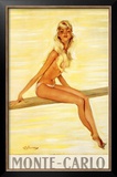 Monte Carlo Framed Giclee Print by Jean-Gabriel Domergue