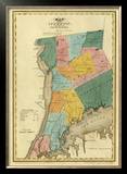 New York, Westchester County, c.1829 Framed Giclee Print by David H. Burr