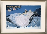 Monte-Carlo Framed Giclee Print by Louis Icart