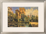 Jardines del Alcazar de Sevilla Art by Manuel Garcia Y Rodriguez
