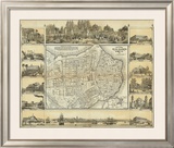 Plano Pintoresco de La Habana, c.1853 Framed Giclee Print by B. & C. May