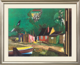 Strange Passage of Birds Over Dangast Prints by Franz Radziwill