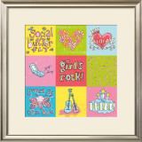 Girls Rock 9 Patch Posters by Peter Horjus