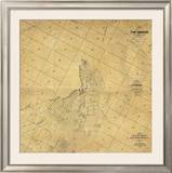 Map of The City of Los Angeles, c.1857 Framed Giclee Print by Ord, Edward Otto Cresap 