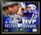 Peyton Manning 4 X MVP Portrait Plus Framed Photographic Print